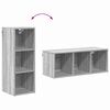 vidaXL Hanging Cabinet Grey Sonoma 30 x 29.5 x 80 cm Engineered Wood