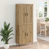 vidaXL Highboard Artisan Oak 69.5 x 34 x 180 cm Engineered Wood