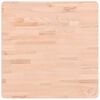 vidaXL Table Top 60x60x2.5 cm Square Solid Wood Beech