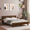 vidaXL Bed Frame without Mattress Brown Oak 140x200 cm
