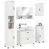 vidaXL Bathroom Furniture Set with Drawer 5 pcs High Gloss White