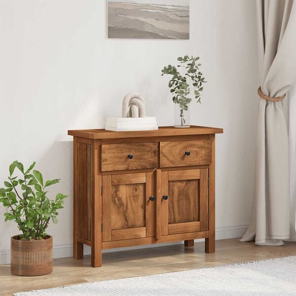 vidaXL Sideboard Solid Mahogany Wood 75x30x65 cm