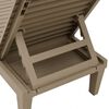 vidaXL Sun Lounger Light Brown 155x58x83 cm Polypropylene