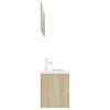 vidaXL Bathroom Furniture Set Sonoma Oak Engineered Wood