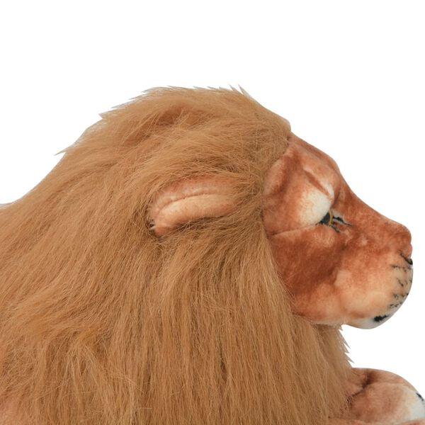 vidaXL Lion Toy Plush Brown XXL