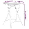 vidaXL Garden Table Mustard 55 x 55 x 73 cm Powder-coated Steel