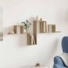 vidaXL Wall Shelf Artisan oak 104.5 x 10 x 43 cm Engineered Wood
