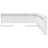 vidaXL Storage Headboard with Shelf White 180 cm Engineered Wood