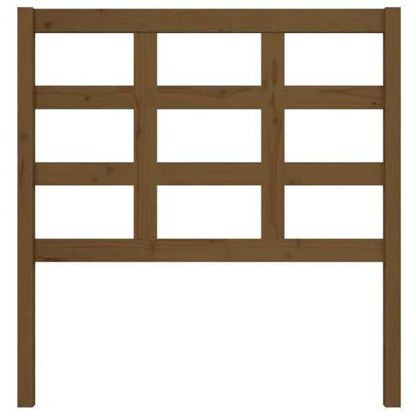 vidaXL Bed Headboard Honey Brown 95.5x4x100 cm Solid Wood Pine