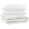 vidaXL Duvet with Pillow 3 pcs White Microfibre