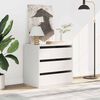 vidaXL Corner Chest of Drawers White 60x41x58 cm Engineered Wood