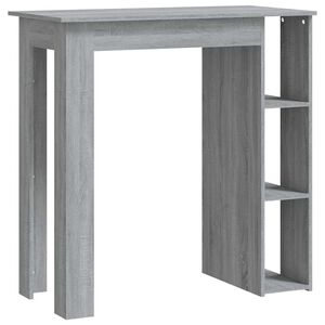 vidaXL Bar Table | Grey Sonoma | Engineered Wood | High | Bar Table