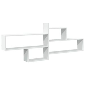 vidaXL Wall Shelf White 167.5x18x68 cm Engineered Wood