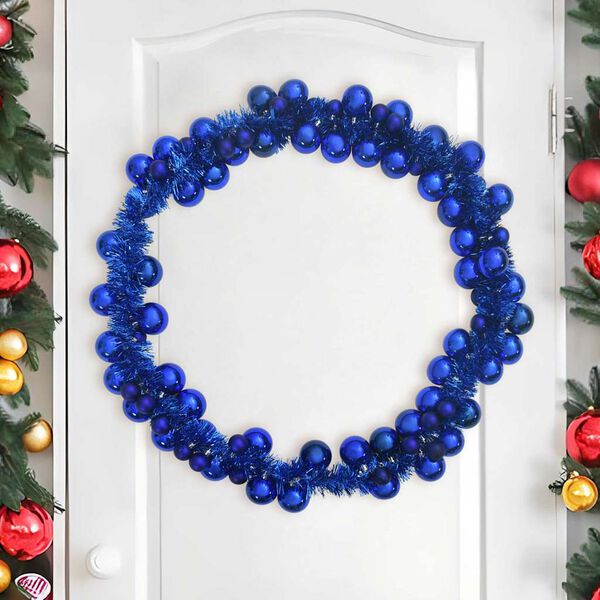 vidaXL Christmas Ball Garland Blue 186 cm Polystyrene
