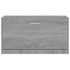 vidaXL Shoe Bench Grey Sonoma 80x24x45 cm Engineered Wood