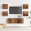 vidaXL 5 Piece TV Cabinet Set Wall-mounted Old Wood Engineered Wood