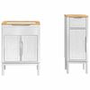 vidaXL Bathroom Furniture Set with Drawer 2 pcs White Solid Pine Wood