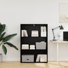vidaXL Bookshelf Black Oak 80 x 30 x 114 cm Engineered Wood