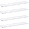 vidaXL Wall Shelf 4 pcs White Marble 60 x 9 x 3 cm Engineered Wood