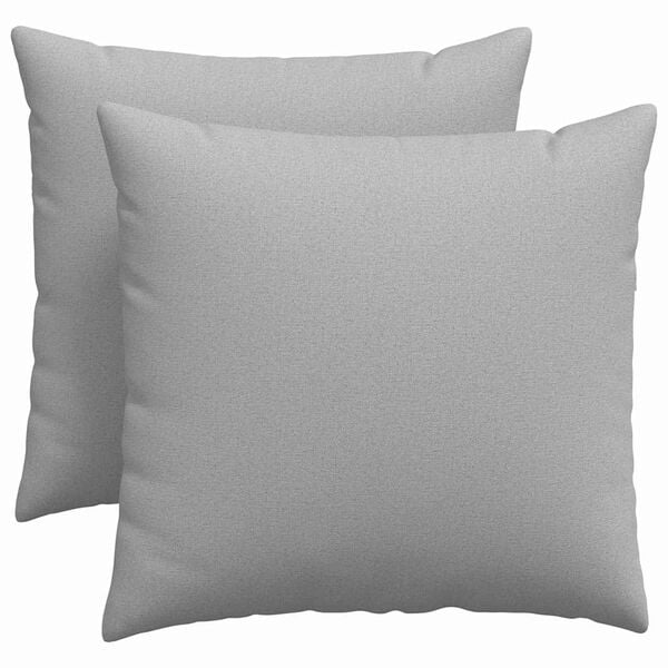 vidaXL Sofa Pillows 2 pcs Grey 50 x 50 cm Fabric