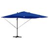 vidaXL Umbrella 351 x 250 x 253 cm Polyester and Aluminium Azurblau