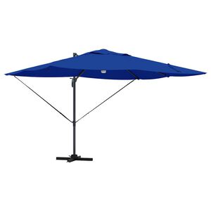 vidaXL Umbrella 351 x 250 x 253 cm Polyester and Aluminium Azurblau