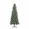 vidaXL Artificial Christmas Tree with 300 LEDs Green 86 x 86 x 210 cm