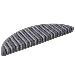 vidaXL Self-adhesive Stair Mats 15 pcs 56 x 17 x 3 cm Non-Slip Grey