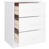 vidaXL Bedside Cabinet ALTA White 41x35x55.5 cm Solid Wood Pine