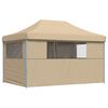 vidaXL Party Tent Folding Beige 292 x 440 x 315 cm Oxford Fabric