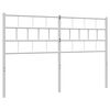 vidaXL Metal Replace Headboard White 120 cm
