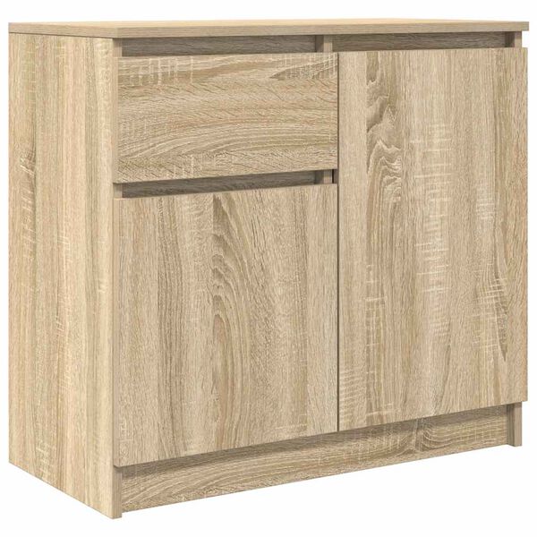 vidaXL Sideboard with Drawer Sonoma Oak 71x35x65 cm Engineered Wood