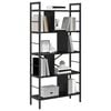 vidaXL Bookshelf Black Oak 75 x 30 x 156 cm Engineered Wood