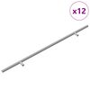 vidaXL Handle 12 pcs Silver 500 mm Steel