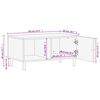 vidaXL Coffee Table Black 80x50x40 cm Solid Wood Mango