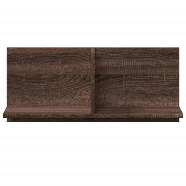 vidaXL Wall Cabinet 70x16.5x30 cm Brown Oak Engineered Wood