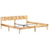 vidaXL Bed Frame without Mattress Solid Mango Wood 200x200cm