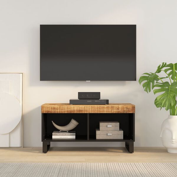 vidaXL TV Cabinet 85x33x43.5 cm Solid Wood Mango