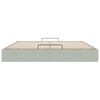 vidaXL Ottoman Bed Frame No Mattress Light Grey Super King Velvet