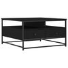 vidaXL Coffee Table Black 80x80x45 cm Engineered Wood