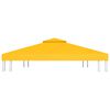 vidaXL 2-Tier Gazebo Top Cover 310 g/m² 4x3 m Yellow