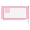 vidaXL Toddler Safety Bed Rail Pink 120x25 cm Fabric