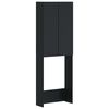 vidaXL Toilet Cabinet ARNHEM Black 66 x 25.5 x 190 cm Engineered Wood