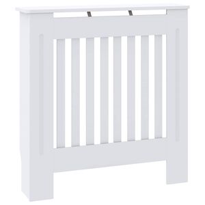 vidaXL Engineered Wood Radiator Cover White 78 cm