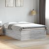 vidaXL Bed Frame without Mattress Grey Sonoma 140x190 cm