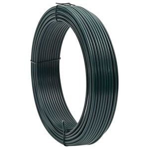 vidaXL Fence Binding Wire Green 33 m PVC