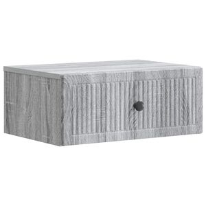 vidaXL Bedside Cabinet Grey Sonoma 49 x 34.5 x 20 cm Engineered Wood
