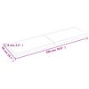 vidaXL Table Top Dark Brown 180x50x(2-6) cm Treated Solid Wood Live Edge