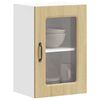 vidaXL Kitchen Wall Cabinet with Glass Door Kalmar Sonoma Oak Engineered Wood
