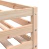 vidaXL Bunk Bed without Mattress White&Black 90x190 cm Single Solid Wood Pine